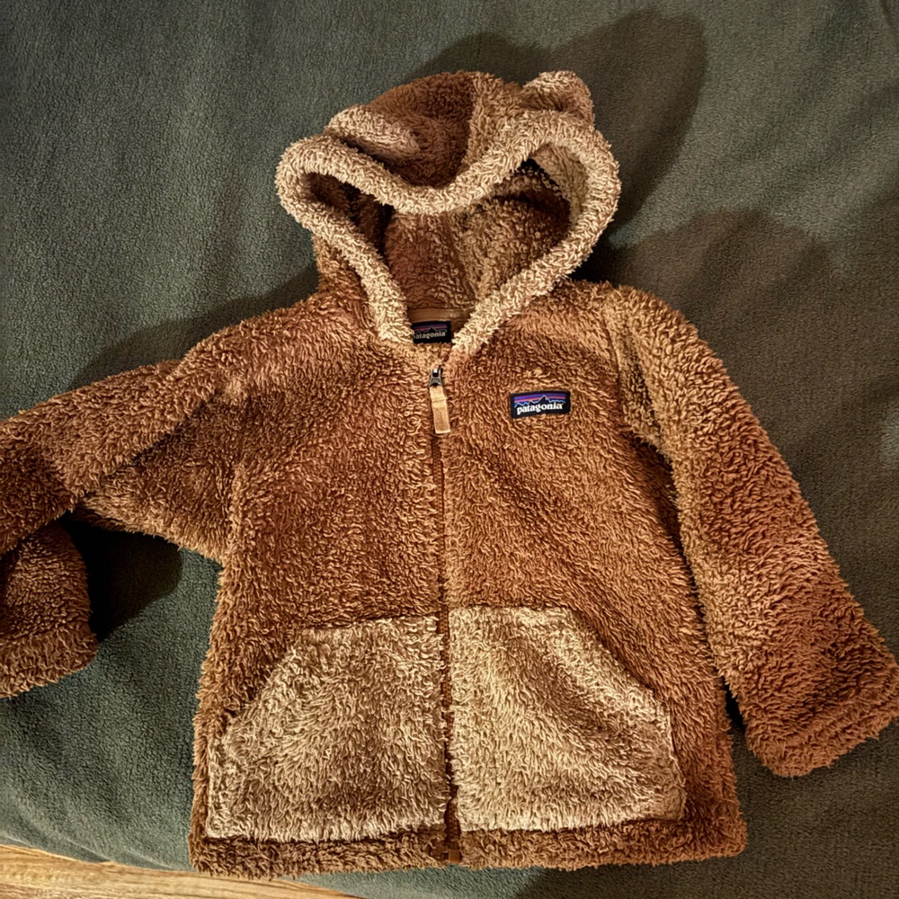 Patagonia Tan Sherpa Fleece Jacket